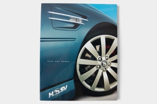HOLDEN HSV: A 2005 Holden Special Vehicles range sales brochure, featuring Clubsport, Maloo, GTO, Senator, Grange etc