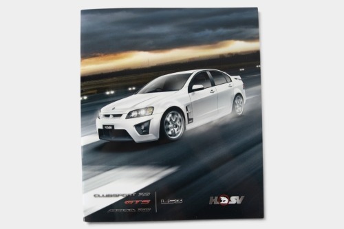 8 · HOLDEN HSV: A VE series Holden Special Vehicles range sales brochure, featuring Clubsport R8, GTS, Maloo R8, LS3