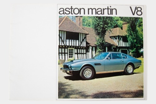 ASTON MARTIN V8: An Aston Martin V8 sales brochure, 16 pages, full colour, Aston Martin Lagonda Limited
