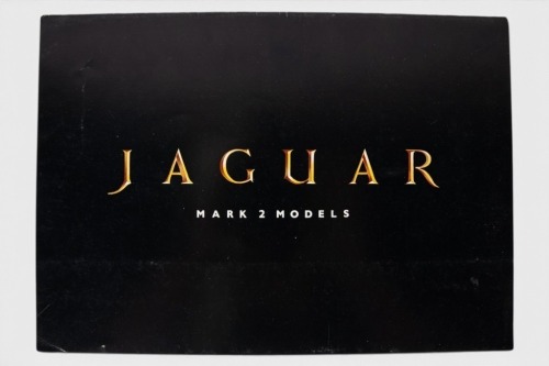 JAGUAR: A rare circa 1960's Jaguar Mark 2 models sales brochure, a fold out style brochure