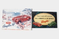 FORD ANGLIA: A pair of early Ford Anglia sales brochures, an 8 HP and a 10 HP both brochures in colour