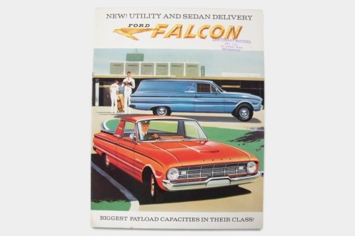 FORD FALCON: A super rare XM Ford Falcon utility and sedan delivery sales brochure, an 8 page colour brochure