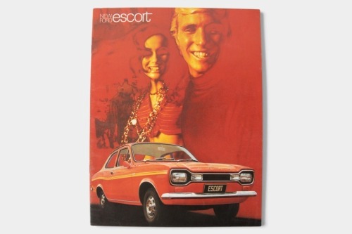 FORD ESCORT: A circa 1971 Ford Escort sales brochure, featuring the XL, Super, GT and twin cam, a 12 page colour brochure
