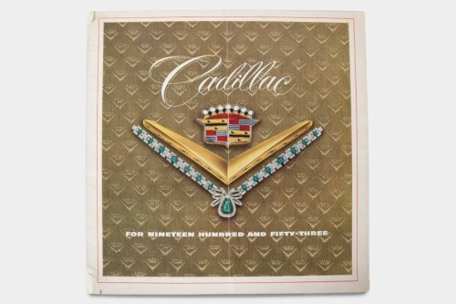 CADILLAC: A 1953 Cadillac fold out sales brochure