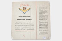 CADILLAC: A 1953 Cadillac fold out sales brochure - 2