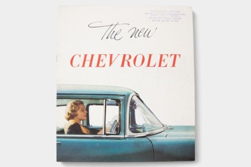 CHEVROLET: A rare 1955 Chevrolet sales brochure, an 8 page brochure featuring RHD models