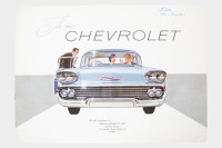 CHEVROLET: A rare 1958 Chevrolet sales brochure, an 8 page brochure featuring RHD models