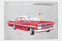CHEVROLET: A rare 1959 Chevrolet sales brochure, an 8 page brochure featuring RHD models