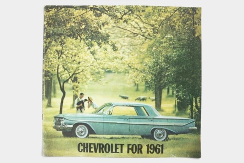 CHEVROLET: A 1961 Chevrolet sales brochure, a 20 page full series brochure