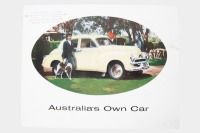 HOLDEN: A rare FJ Holden sales brochure, 16 pages, has Campbells Motors stamp on cover