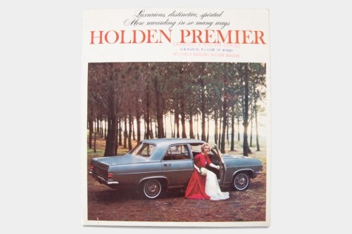 HOLDEN PREMIER: A HD Holden Premier sales brochure, 6 page fold out style, has the Campbells Holden Centre stamp on front cover, 100% original