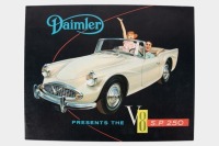 DAIMLER: A circa 1960 Daimler V8 SP 250 sales brochure, a fold out style brochure