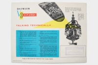DAIMLER: A circa 1960 Daimler V8 SP 250 sales brochure, a fold out style brochure - 2