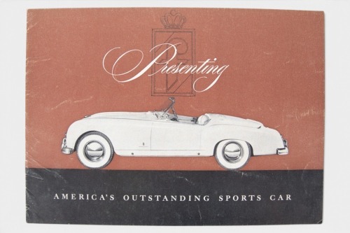 NASH HEALEY: A rare 1953 Nash-Healey by Pinin Farina sales brochure, an 8 page brochure