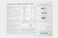 TRIUMPH TR4: A Triumph TR4 sales brochure, a very interesting fold out style brochure - 2