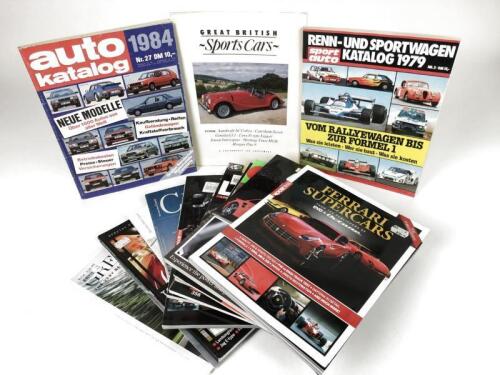 EUROPEAN CAR MAGAZINES: A quantity of European car magazines. 'auto katalog' 83/84', 'Italian LEGENDS - The Cars - The People - The Engines', 'MAGBOOK - Ferrari Supercars' publications
