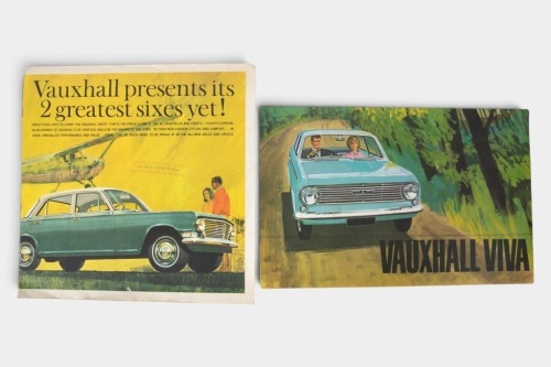 VAUXHALL: A pair of Vauxhall sales brochures, an 8 page circa 1963 Velox and Cresta brochure, also a 10 page circa 1964 Viva brochure, both printed in Australia, in good condition