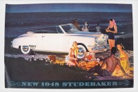 STUDEBAKER: A 1948 Studebaker sales brochure, an 8 page fold out style brochure, featuring the Champion and Commander variants