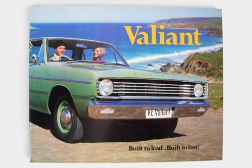 136 · VALIANT: A VE Valiant sales brochure, a 12 page full range brochure, featuring the Regal and Safari models