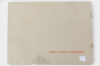 JAGUAR: A rare Jaguar "E" type sales brochure, featuring a water colour style front cover - 2