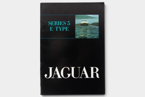 JAGUAR: A circa 1971 series 3 Jaguar "E" type sales brochure, a 16 page full colour brochure, with an extra new features sub brochure