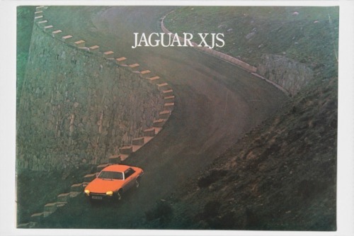 JAGUAR: A circa 1977 Jaguar XJS sales brochure, an exceptional nice a 24 page full colour brochure, has an XJS specification sheet included
