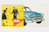 DODGE: A 1956 Dodge Kingsway Custom sales brochure, a small 8 page brochure, covering the Kingsway Custom body style