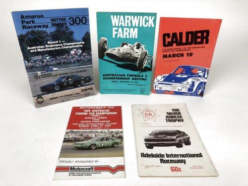 AUSTRALIAN RACING PROGRAMMES: An interesting collection Australian Motor Racing Official Programmes