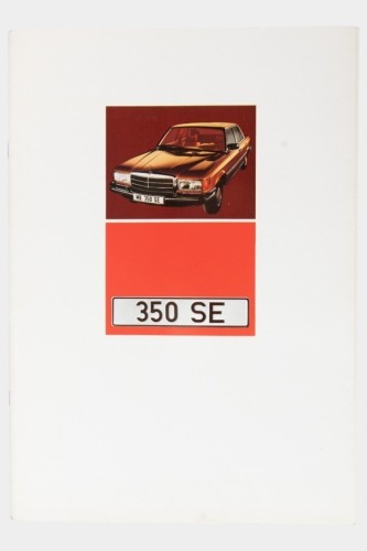 MERCEDES BENZ: A 350 SE Mercedes Benz sales brochure, a 36 page full colour brochure