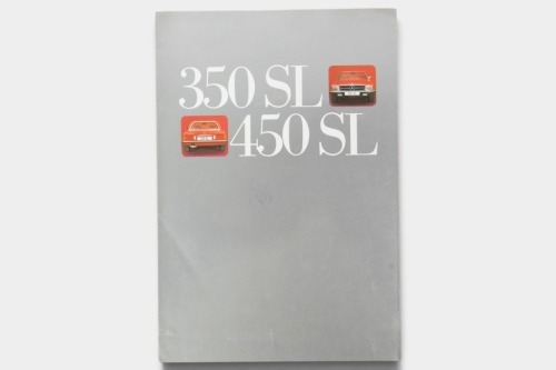 MERCEDES BENZ: A 350 SL and 450 SL Mercedes Benz sales brochure, a fold out style brochure