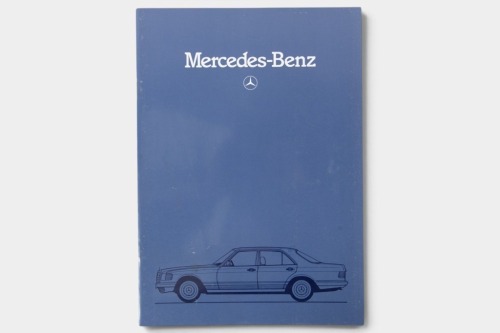 MERCEDES BENZ: An S class Mercedes Benz sales brochure, featuring all models from the 280 S through to the 500 SEL
