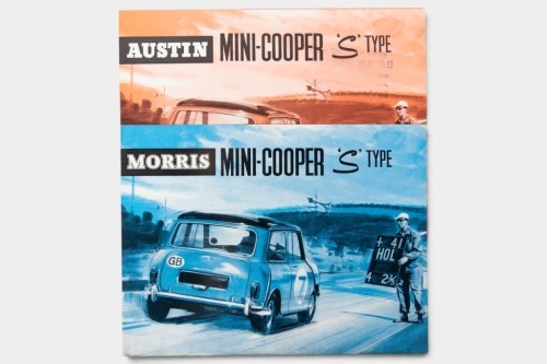 BMC: A pair of BMC sales brochures, an Austin Mini-Cooper 'S' type, also a Morris Mini-Cooper 'S' type