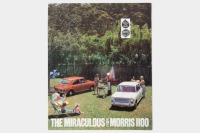 BMC: A BMC Morris 1100 sales brochure, an 8 page brochure with a fold out centre page