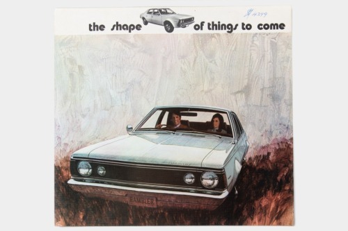 RAMBLER: A Rambler Hornet sales brochure, a 6 page fold out style brochure, an Australian Motor Industries item