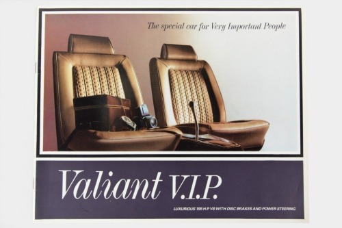 VALIANT: A VE Valiant VIP sales brochure, an 8 page full range brochure, featuring the sedan and wagon models