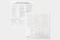 VALIANT: A pair of Valiant sales brochures, a 4 page Valiant hardtop brochure, also a double sided Valiant by Chrysler brochure - 2