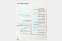 VOLKSWAGEN: A Volkswagen 1200 sales brochure, a 24 page brochure - 2