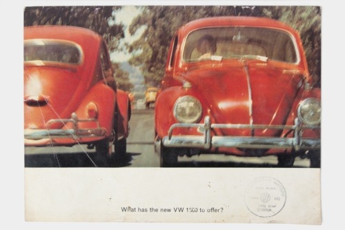 VOLKSWAGEN: A Volkswagen 1300 sales brochure, a 16 page brochure featuring the VW 1300 deluxe sedan