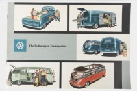 VOLKSWAGEN: A full size Volkswagen Transporters sales brochure, a 12 page brochure featuring pick-up - delivery van - Kombi - Micro buses