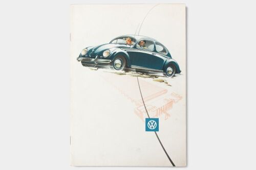 VOLKSWAGEN: An early Volkswagen sales brochure, a 10 page including fold out brochure, featuring sedan and convertible