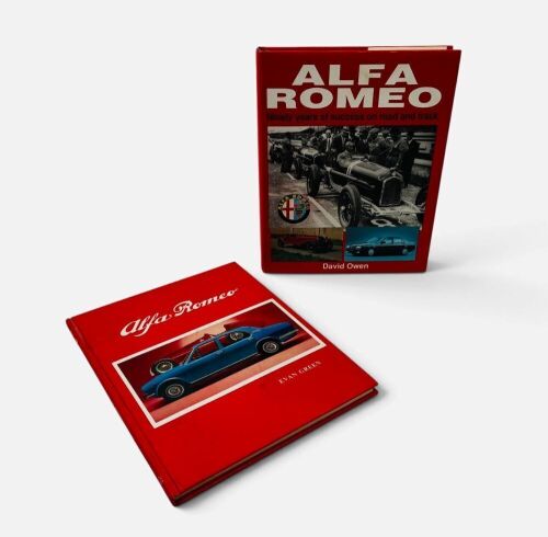 204 · ALFA ROMEO: A pair of hardcover books together with a laminated poster [Location: Sydney]