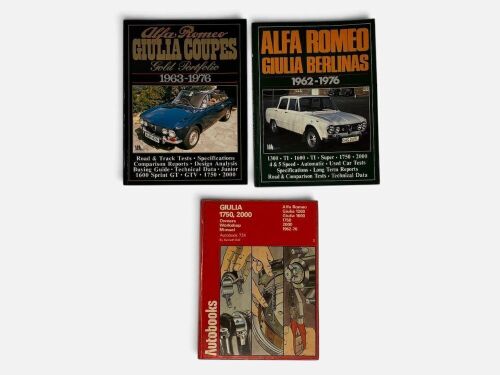 ALFA ROMEO GIULIA: A group of three publications [Location: Sydney]