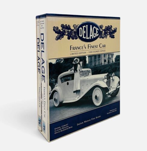 48 · DELAGE - FRANCE'S FINEST CAR: A limited edition two-volume slipcased set of hardcover books by Daniel Cabart, Claude Rouxel and David Burgess-Wise [Location: Sydney]