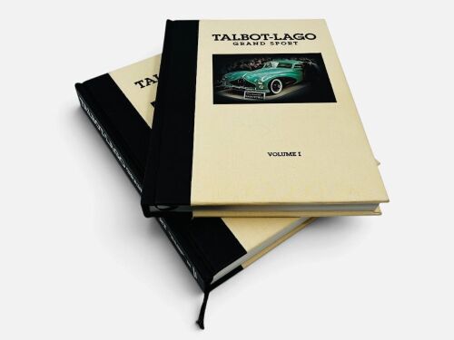 64 · TALBOT-LAGO GRAND SPORT: A rare limited edition two-volume slipcased set of hardcover books by Peter M. Larsen with Ben Erickson [Location: Sydney]