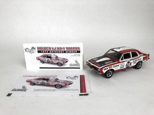 HOLDEN/BROCK: 1:18 scale 1972 Bathurst winning P. Brock Holden LJ XU-1 Torana produced by Classic Carlectables. (NB description)
