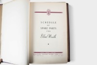SILVER WRAITH: An original 1951 Rolls-Royce Silver Wraith 'Schedule of Spare Parts' book, hardcover [Location: Melbourne] - 5