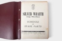 SILVER WRAITH: An original c1952 Rolls-Royce Silver Wraith Long Wheelbase model 'Schedule of Spare Parts' book, hardcover [Location: Melbourne] - 4