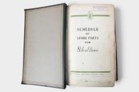 SILVER DAWN: A c1950 Rolls-Royce Silver Dawn 'Schedule of Spare Parts' book, hardcover [Location: Melbourne] - 4