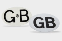 TOURING PLATE: An Automobile Association 'GB' oval touring plate, 12cm high, 18cm wide [Location: Melbourne] - 2