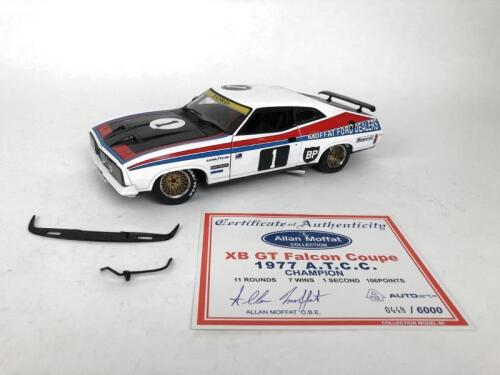 FORD/MOFFAT: 1:18 scale 1977 A.T.C.C. champion A. Moffat Ford Falcon XB GT Coupe produced by AutoArt with signed CoA. (NB description)